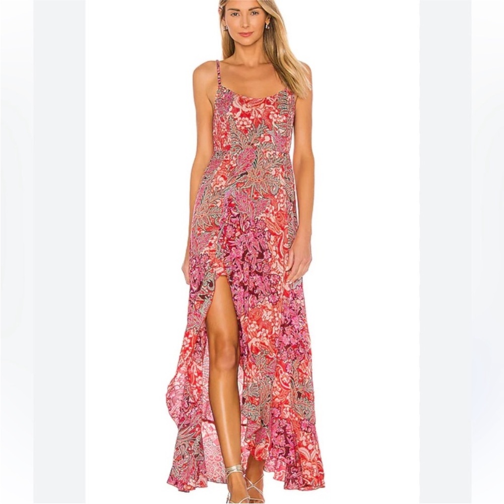 Free People Pink Paisley Maxi Dress